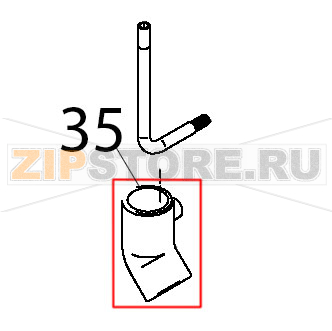 Manicotto gomma ins. 90 °C, curva 45 °C Teikos TS601 Manicotto gomma ins. 90 °C, curva 45 °C Teikos TS601Запчасть на деталировке под номером: 35