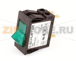 SWITCH, ROCKER DPST GREEN 16 A 