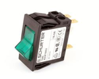 SWITCH, ROCKER DPST GREEN 16 A
