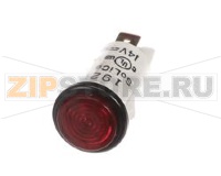 PILOT LT RED 12VDC LED