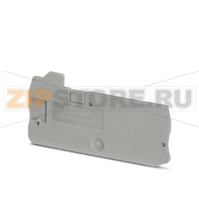 Концевая крышка Phoenix Contact D-STU 4-TWIN Длина: 74,4 мм, Ширина: 2,2 мм, Цвет: cерый.Минимальный заказ: 50 шт.Упаковка: 50 шт.