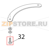 Set screw, acid res. M8x14H DIN933 Bear Varimixer AR80 VL-1S