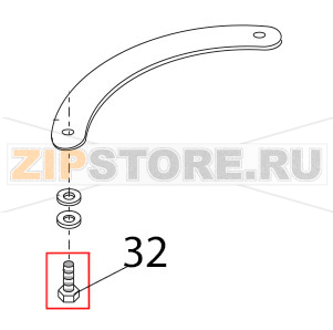 Set screw, acid res. M8x14H DIN933 Bear Varimixer AR80 VL-1S Set screw, acid res. M8x14H DIN933 Bear Varimixer AR80 VL-1SЗапчасть на деталировке под номером: 32