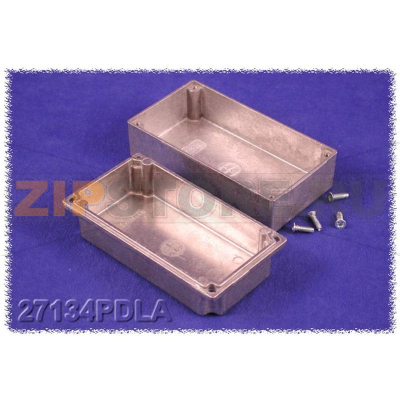 Корпус алюминиевый 111x60x50 мм, серый, 1 шт Hammond 27134PDLA 