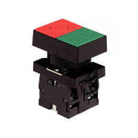 Кнопка двойная 230 В, 1НО+1НЗ, IP40 Chint NP2-EL8325