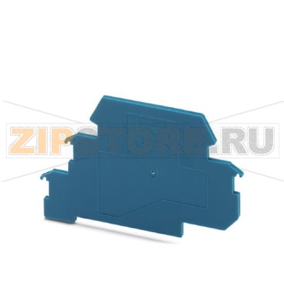 Крышка Phoenix Contact D-DEK 1,5 BU устанавливаемая в конце клеммного блока TERMITRAB TT-EX(I)., цвет: синий.Минимальный заказ: 50 шт.Упаковка: 50 шт.