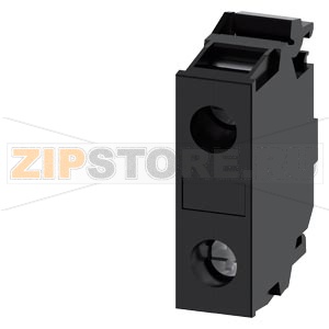 Опорная клемма, цвет: черный, винтовой зажим, для монтажа на полу Siemens 3SU1400-2DA10-1AA0 