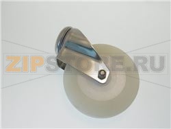 Lenkrolle ohne Stop 0125mm, V2A 