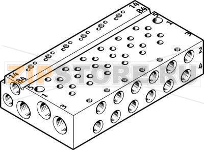 Коллектор Festo VABM-L1-10AW-M7-6 