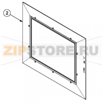 Door glass assy Menumaster RCS511-P1327809M