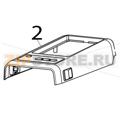 Cover assembly (includes media window), for health care models Zebra ZD611 Direct Thermal Cover assembly (includes media window), for health care models Zebra ZD611 Direct ThermalЗапчасть на деталировке под номером: 2