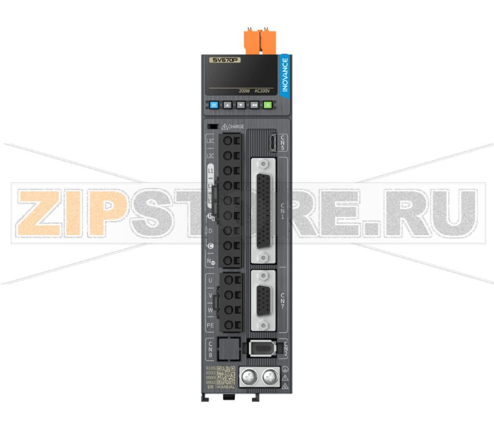 Сервопривод 220 В, 1.6 A, 0.2 кВт, CANopen, CANlink, Modbus RTU, STO, 1 фаза, IP20 Inovance SV670PS1R6I-FS-INT 