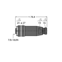 Разъем разборный Turck B4151-0/9
