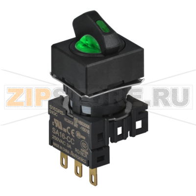 Переключатель селекторный, Ø отверстия: 16 мм Autonics S16SRS-S2GC 
