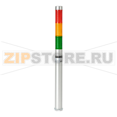 Колонна сигнальная c СИД модулем, светодиодная, алюминиевая, компактная, Ø: 25 мм, режим работы: постоянное/мигающее свечение Autonics PLDLF-301-RYG 