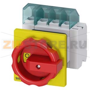 АВАРИЙНЫЙ ГЛАВНЫЙ УПРАВЛЯЮЩИЙ ПЕРЕКЛЮЧАТЕЛЬ 4-ПОЛЮСНЫЙ IU=25, P/AC-23A AT 400V=9, 5KW 1НO+1НЗ,, ДЛЯ ФРОНТАЛЬНОГО МОНТАЖА, МОНТАЖ ПОСР. ЦЕНТР. ОТВЕРСТИЯ ПОВОРОТНЫЙ ИСП. МЕХАНИЗМ КРАСН\ЖЕЛТ. Siemens 3LD2154-2EP53 