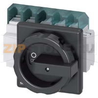 SENTRON, 3LD ВЫКЛЮЧАТЕЛЬ-РАЗЪЕДИНИТЕЛЬ, 4-ПОЛ., Iu:63 A, ПРИ AC-23 A 400 V: 22 kW, ФРОНТ.УСТАНОВКА, 1НЗ, 1НО, ПОВОРОТНЫЙ ПРИВОД ЧЕРНЫЙ, 4-ОТВЕРСТИЯ УСТАНОВКИ Siemens 3LD2504-1TD51