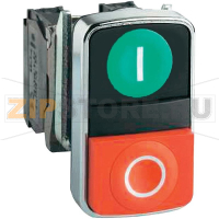 Переключатель белый, черный, 1 шт. Schneider Electric ZB4BA7120
