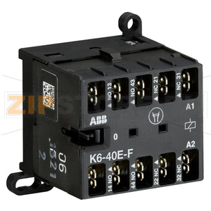 Миниконтактор K6-40-E-F, 3 А, 400 В, AC3, катушка: 110 В/AC ABB GJH1211003R8404 