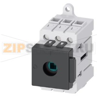 Главный выключатель 3-пол., Iu 40A рабоч.коммутация при AC-23 A при 400В 15,0кВт уст.в распред.шкаф базовая устан. с ручкой Siemens 3LD3310-0TK05