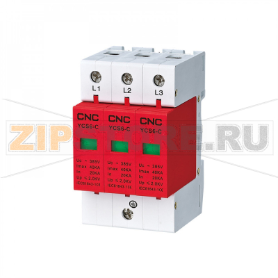 Устройство защиты от импульсных перенапряжений 385 В, 100 кА, 3 модуля CNC Electric A060057 