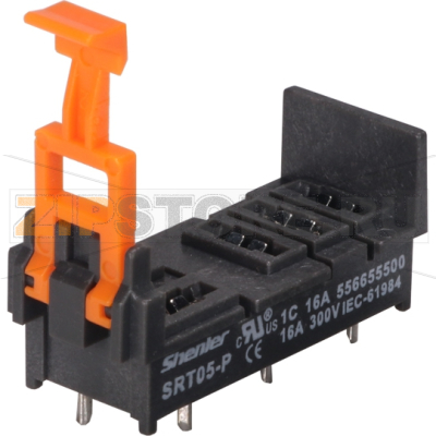 Цоколь для печатных плат для 1 контактных реле RFT, 16A Shenler SRT05-P 