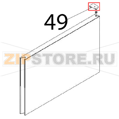 Top bracket Angelo Po DS31 Top bracket Angelo Po DS31Запчасть на деталировке под номером: 49