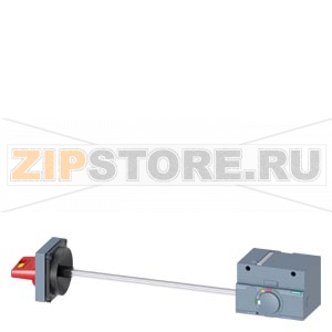 side wall mounted rot. operator emergency-off IEC IP65 accessory for: 3VA1 250 Siemens 3VA9257-0PK15 