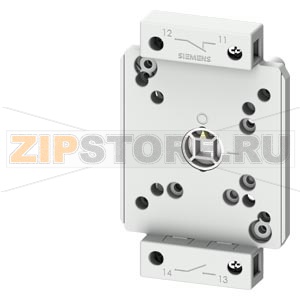 Auxiliary switch, 1NO+1NC 20-150ms leading, with gold-plated contacts, four-hole front mounting, for floor mounting and encapsulated switches, for 16 - 125A, Аксессуар для main and emergency off switch 3LD2 and for repair and maintenance switch 3LD2 with 