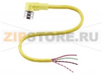 Кабель датчика-исполнительного устройства Cable connector V124-W-YE2M-PVC Pepperl+Fuchs