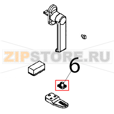 Supporto porta Angelo Po BX61E Supporto porta Angelo Po BX61EЗапчасть на деталировке под номером: 6