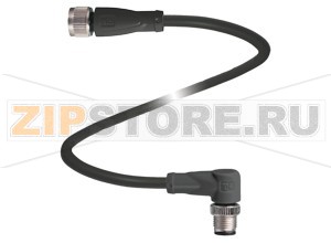 Кабель датчика-исполнительного устройства Connection cable V15-G-BK2M-PUR-U/0,75-V15-W Pepperl+Fuchs Описание оборудованияCordset, M12, 5-pin, PUR cable