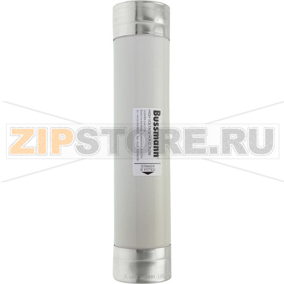 Предохранитель двигателя, 100 A, AC 3.6 kV, 50 кА, 76x359 мм Eaton 3.6KV 100Amp 3" 'A' Motorstart 