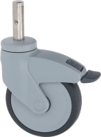 CASTOR SWIVEL WITH PIN AND BRAKE