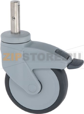CASTOR SWIVEL WITH PIN AND BRAKE 