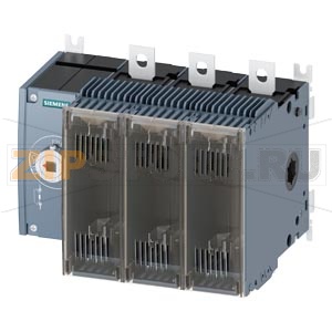 ПРЕДОХРАНИТЕЛЬНЫЙ ВЫКЛЮЧАТЕЛЬ-РАЗЪЕДИНИТЕЛЬ 250A, ТИПОРАЗМЕР 3, 3-ПОЛ FOR LV HRC ПРЕДОХРАНИТЕЛЬ ТИПОРАЗМЕР 0 И 1 ПЕРЕДН.УПРАВЛЕНИЕ СЛЕВА БАЗОВЫЙ БЛОК БЕЗ РУЧКИ ПЛОСКИЕ КЛЕММЫ Siemens 3KF3325-0LF11 