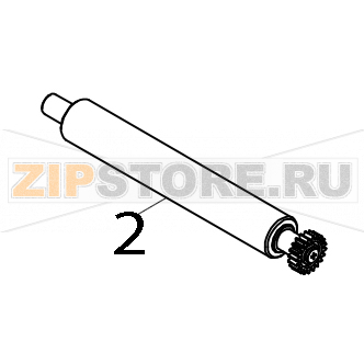 Platen roller assembly/ regular TSC Alpha-30L Platen roller assembly/ regular TSC Alpha-30LЗапчасть на деталировке под номером: 2