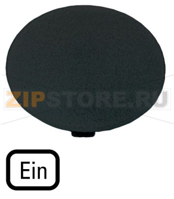 Шильдик кнопочный, черный, грибовидный, ON Eaton M22-XDP-S-D6 