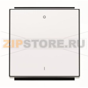 Клавиша для одноклавишных выключателей/переключателей/кнопок с символом "I/O", альпийский белый ABB 2CLA850120A1101 