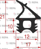 GASKET FOR OVEN DOOR 685x405 mm