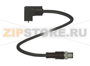 Разъём клапанов Valve Connector Cordset VMC-2+P/Z2-0,6M-PUR-V1-G Pepperl+Fuchs Описание оборудованияValve connector, Form C on M12, 2+PE, Z diode, PUR cable