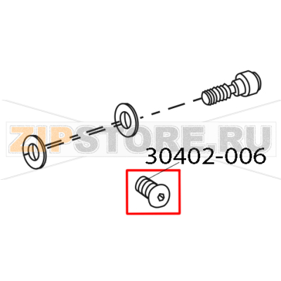 Screw, 6-32, .37 Zebra 105SE Screw, 6-32, .37 Zebra 105SEЗапчасть на деталировке под номером: 30402-006