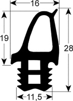УПЛОТНИТЕЛЬ ДВЕРЦЫ 2729 B 620MM L 755MM