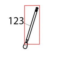 Heating element lifting lever Tecnoinox FRS35E7