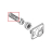 Spring for water container valve P0049 Saeco Talea Giro