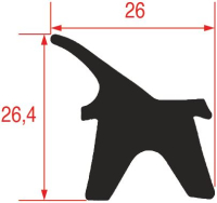 GUARNIZIONE PORTA FORNO 750x670 mm