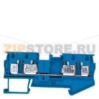 Through-type terminals 4 mm2, 6.2 mm wide blue 4 clamping points Siemens 8WH6004-0AG01