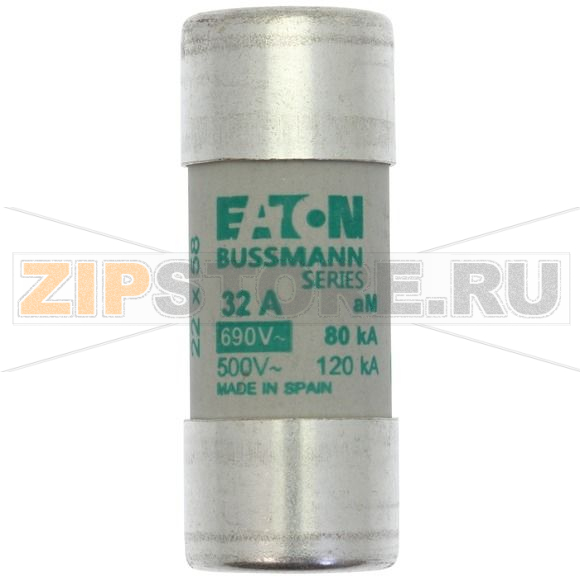 Предохранитель, 32 A, AC 690 В, 80 кА, 22x58 мм, aM, IEC Eaton CYLINDRICAL FUSE 22x58 32A AM 69 