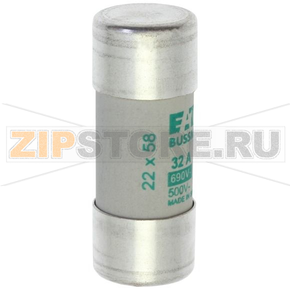 Предохранитель, 32 A, AC 690 В, 80 кА, 22x58 мм, aM, IEC Eaton CYLINDRICAL FUSE 22x58 32A AM 69 