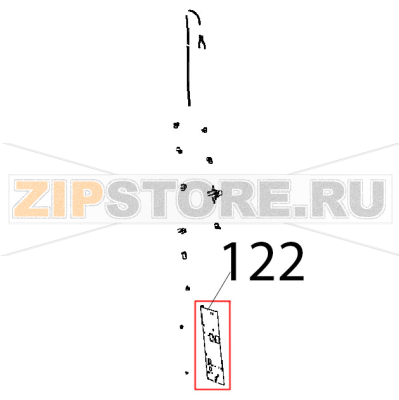 Supporto impianto idrico doppio V Unox XBC 1005E Supporto impianto idrico doppio V Unox XBC 1005EЗапчасть на деталировке под номером: 122